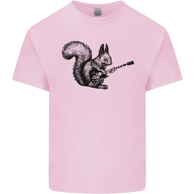 A Squirrel Playing the Guitar Kids T-Shirt Childrens Light Pink