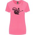 A Squirrel Playing the Guitar Womens Wider Cut T-Shirt Azalea