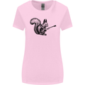 A Squirrel Playing the Guitar Womens Wider Cut T-Shirt Light Pink