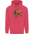 A Steampunk Bull Childrens Kids Hoodie Heliconia