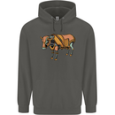 A Steampunk Bull Childrens Kids Hoodie Storm Grey