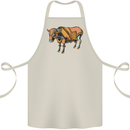 A Steampunk Bull Cotton Apron 100% Organic Natural