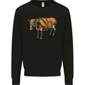 A Steampunk Bull Kids Sweatshirt Jumper Black