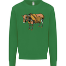 A Steampunk Bull Kids Sweatshirt Jumper Irish Green