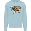A Steampunk Bull Kids Sweatshirt Jumper Light Blue
