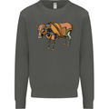 A Steampunk Bull Kids Sweatshirt Jumper Storm Grey