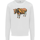 A Steampunk Bull Kids Sweatshirt Jumper White
