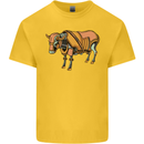 A Steampunk Bull Kids T-Shirt Childrens Yellow