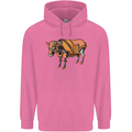 A Steampunk Bull Mens 80% Cotton Hoodie Azelea