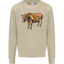 A Steampunk Bull Mens Sweatshirt Jumper Sand