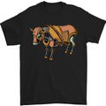 A Steampunk Bull Mens T-Shirt 100% Cotton Black