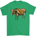 A Steampunk Bull Mens T-Shirt 100% Cotton Irish Green