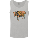 A Steampunk Bull Mens Vest Tank Top Sports Grey