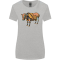 A Steampunk Bull Womens Wider Cut T-Shirt Sports Grey