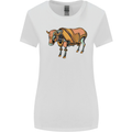 A Steampunk Bull Womens Wider Cut T-Shirt White