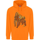 A Steampunk Gorilla Ape Childrens Kids Hoodie Orange
