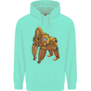 A Steampunk Gorilla Ape Childrens Kids Hoodie Peppermint