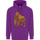 A Steampunk Gorilla Ape Childrens Kids Hoodie Purple