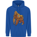 A Steampunk Gorilla Ape Childrens Kids Hoodie Royal Blue