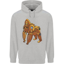 A Steampunk Gorilla Ape Childrens Kids Hoodie Sports Grey