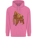A Steampunk Gorilla Ape Mens 80% Cotton Hoodie Azelea
