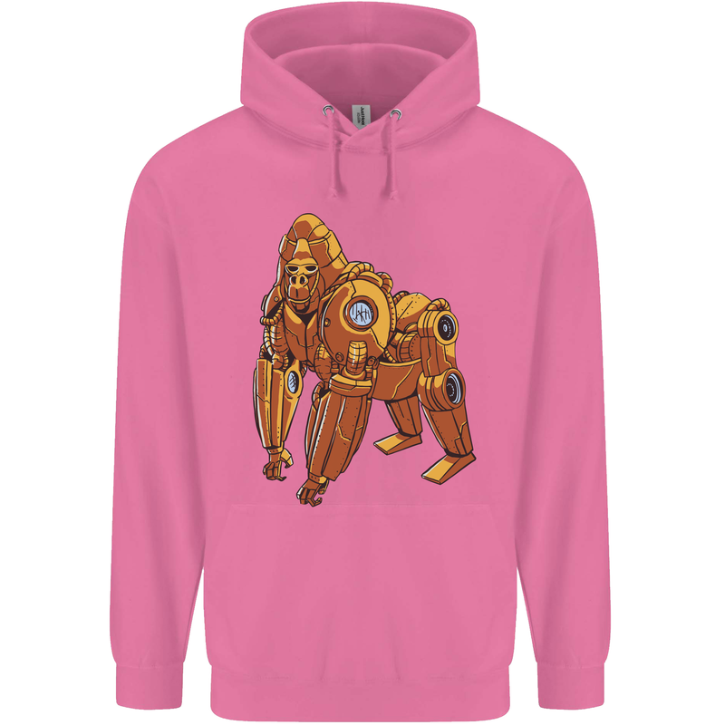 A Steampunk Gorilla Ape Mens 80% Cotton Hoodie Azelea