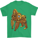 A Steampunk Gorilla Ape Mens T-Shirt 100% Cotton Irish Green