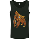 A Steampunk Gorilla Ape Mens Vest Tank Top Black