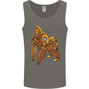 A Steampunk Gorilla Ape Mens Vest Tank Top Charcoal