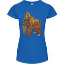 A Steampunk Gorilla Ape Womens Petite Cut T-Shirt Royal Blue