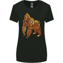 A Steampunk Gorilla Ape Womens Wider Cut T-Shirt Black