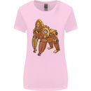 A Steampunk Gorilla Ape Womens Wider Cut T-Shirt Light Pink