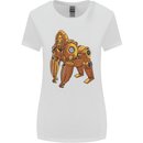 A Steampunk Gorilla Ape Womens Wider Cut T-Shirt White