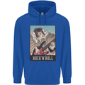 A Sumo Wrestler Playing the Electric Guitar Childrens Kids Hoodie Royal Blue