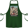 A Sumo Wrestler Playing the Electric Guitar Cotton Apron 100% Organic Forest Green