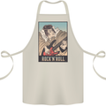 A Sumo Wrestler Playing the Electric Guitar Cotton Apron 100% Organic Natural