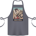 A Sumo Wrestler Playing the Electric Guitar Cotton Apron 100% Organic Steel