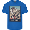 A Sumo Wrestler Playing the Electric Guitar Kids T-Shirt Childrens Royal Blue
