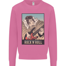 A Sumo Wrestler Playing the Electric Guitar Mens Sweatshirt Jumper Azalea