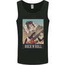 A Sumo Wrestler Playing the Electric Guitar Mens Vest Tank Top Black