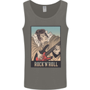 A Sumo Wrestler Playing the Electric Guitar Mens Vest Tank Top Charcoal