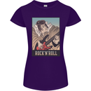 A Sumo Wrestler Playing the Electric Guitar Womens Petite Cut T-Shirt Purple