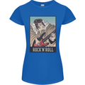 A Sumo Wrestler Playing the Electric Guitar Womens Petite Cut T-Shirt Royal Blue
