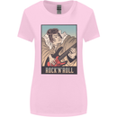 A Sumo Wrestler Playing the Electric Guitar Womens Wider Cut T-Shirt Light Pink