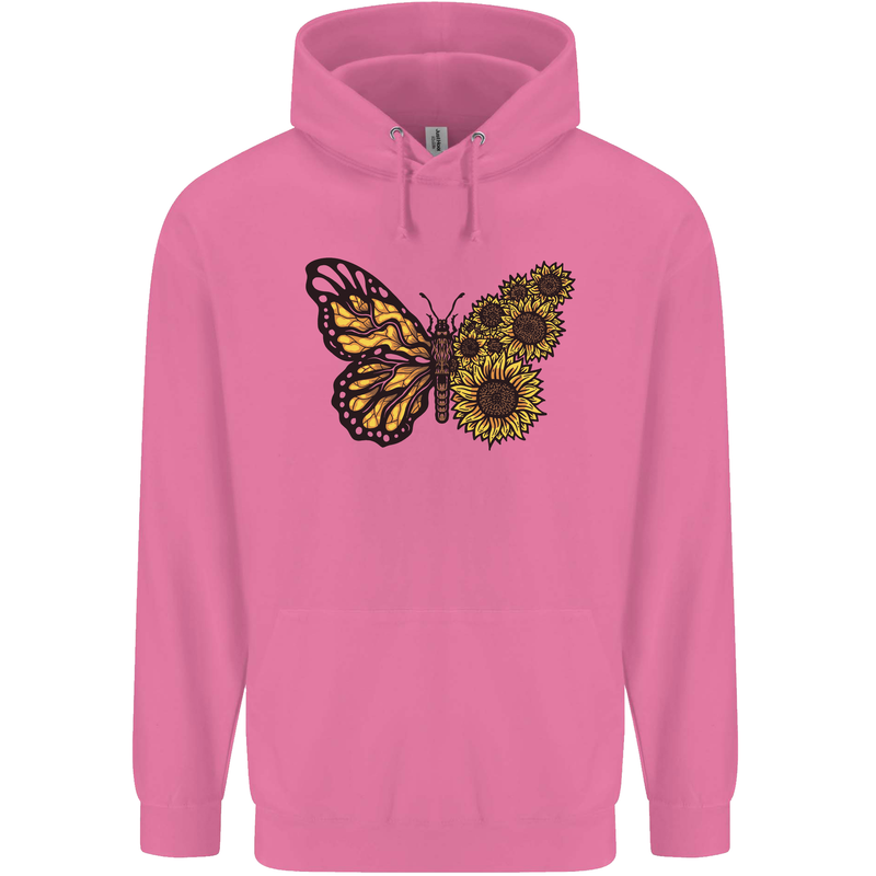 A Sunflower Butterfly Childrens Kids Hoodie Azalea