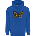 A Sunflower Butterfly Childrens Kids Hoodie Royal Blue