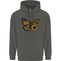 A Sunflower Butterfly Childrens Kids Hoodie Storm Grey