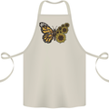 A Sunflower Butterfly Cotton Apron 100% Organic Natural