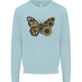 A Sunflower Butterfly Kids Sweatshirt Jumper Light Blue
