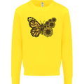 A Sunflower Butterfly Kids Sweatshirt Jumper Yellow